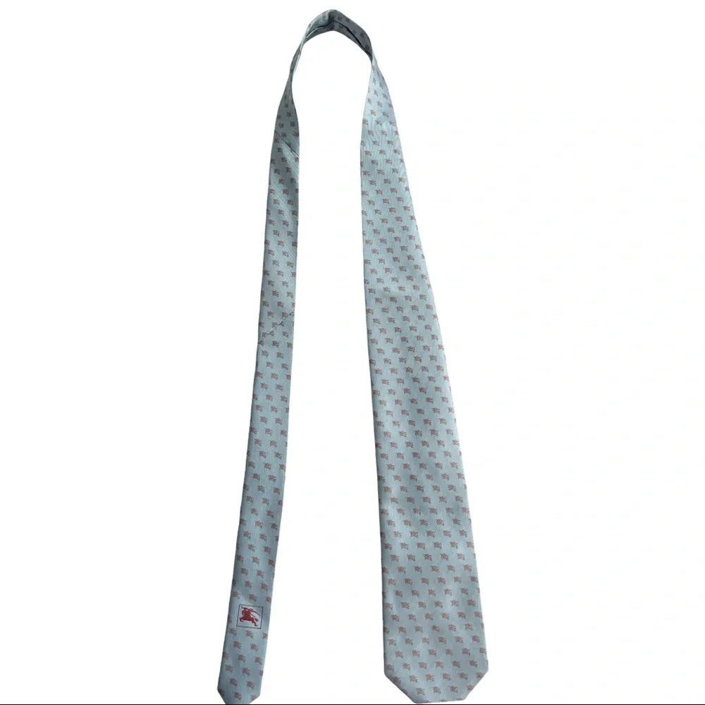 Burberry Equestrian Knight Silk Necktie - Picture 4 of 11